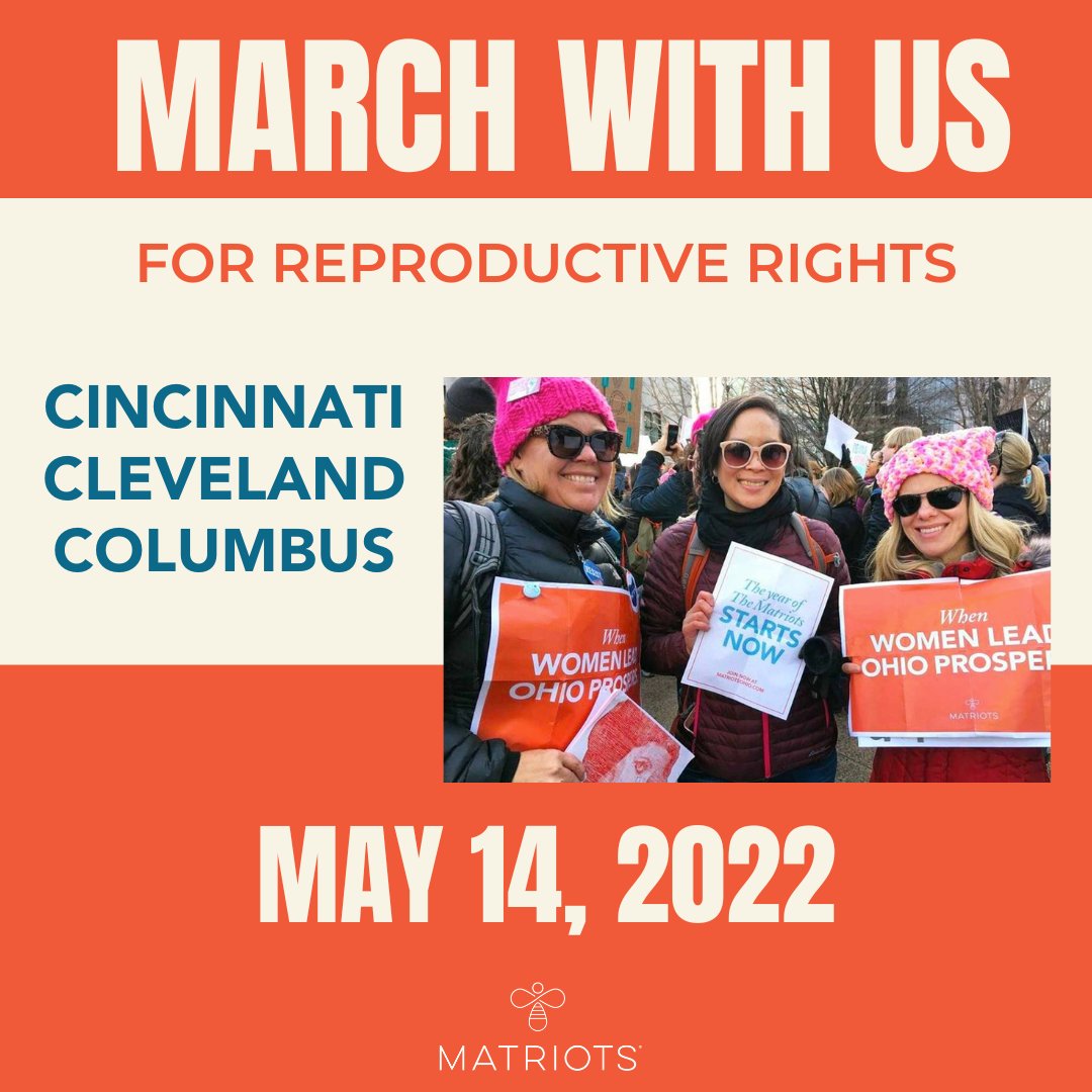 MatriotsOhio's tweet photo. β Our hive is joining marches on Saturday 5/14/22. Find us in Columbus, Cleveland, and Cincinnati. Now is the time to move. Now is the time to act.
Share this post and bring a friend (or 10). Stay tuned for Matriots meeting locations. #MatriotsOhio #VoteMatriots π π https://t.co/7hp0XZyqVg