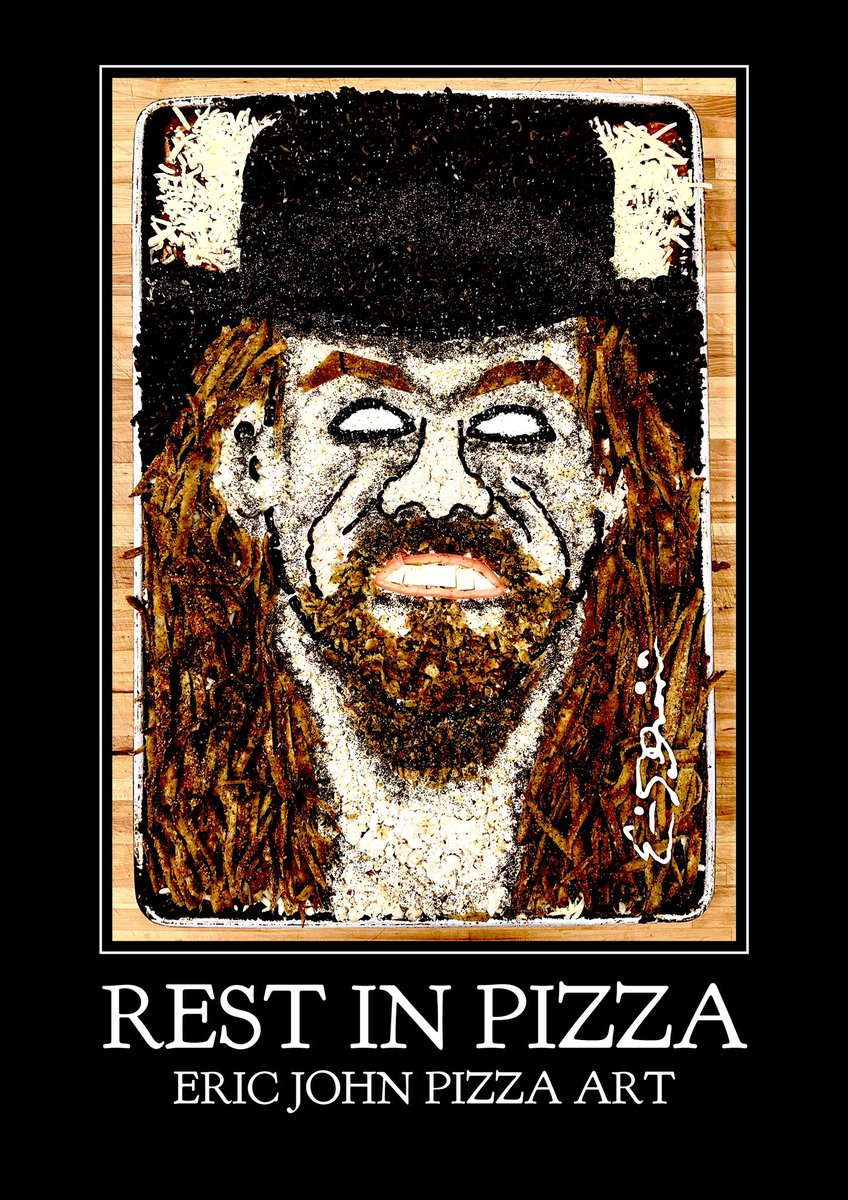 EricJohnArt's tweet photo. The Phenom in Pizza
@undertaker 

#PizzaArt #WWE https://t.co/gRLUcnZh4r