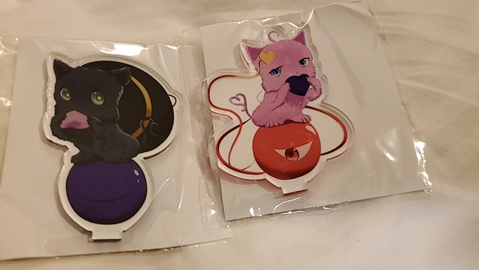 【訂正】ねこいしとにゃとりのアクリルスタンドを2つセットで500円に変更します
そういえば釣り銭余裕無いというのを昨日の寝坊助な私めが考えなしにお値段決めてしまったので…
前出した時の50%なのでお許しを… 