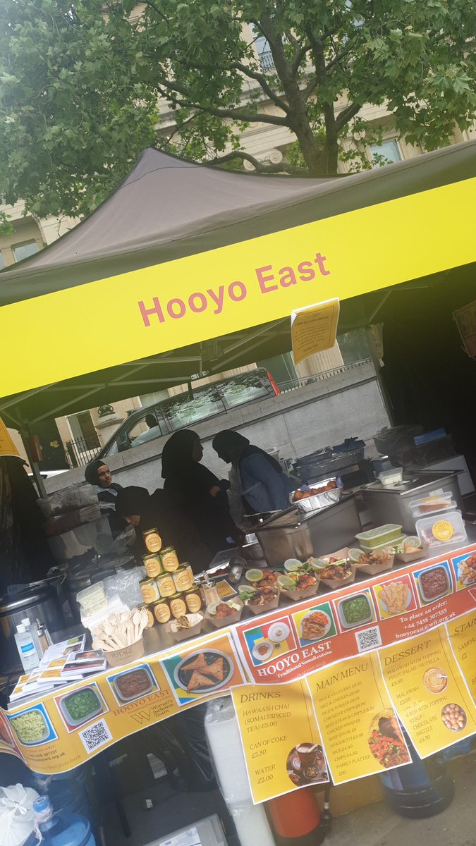 WomenInclusive's tweet photo. What an incredible day at #EidintheSquare2022 we would like to thank everyone that supported #HooyoEast the takeaway that gives back, and a huge thank you to all our #volunteers
@MayorofLondon
#charity
#EidUlFitr https://t.co/DGYGKgVzwY