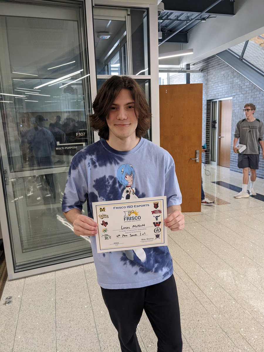 Congrats to Lucas McNutt on his 4th place victory in Smash Bros at the <a href="/friscoisd/">Frisco ISD</a> #esports tournament.