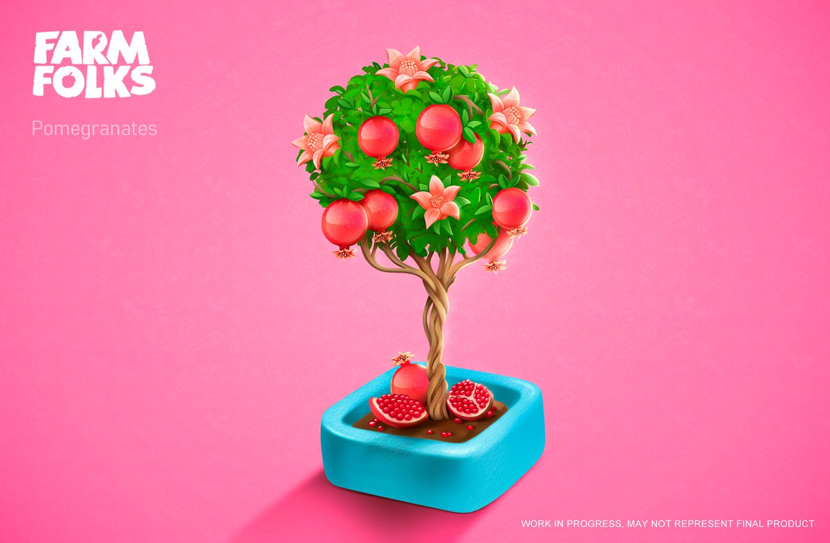 autonomicagame's tweet photo. Here’s Pomegranate plant. 

#FarmFolks #screenshotsaturday #illustration #conceptart https://t.co/bMUkqKwXbY