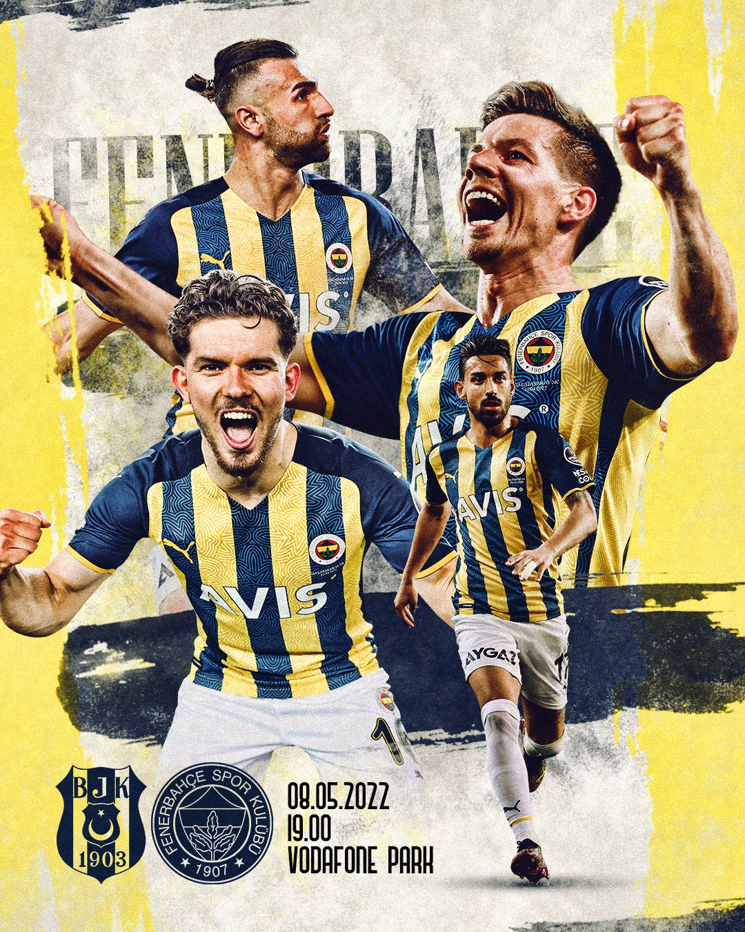 Fenerbahçe'nin hazırladığı derbi görseli