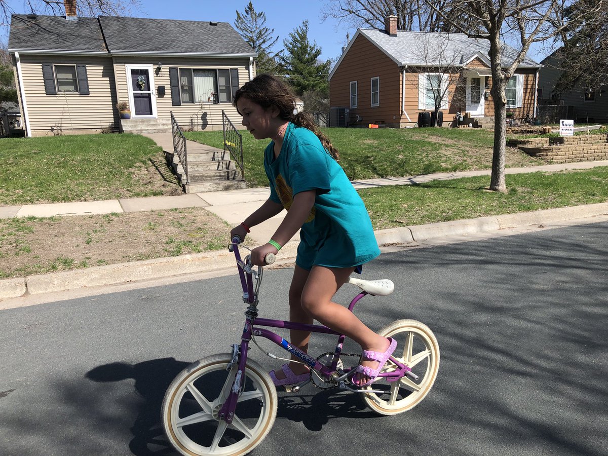 The circle is complete.  I’ve been saving this bike for renewed glory since I was a kid.  Long live freestyle bikes!  #gtperformer #oldschoolbmx #nextgeneration