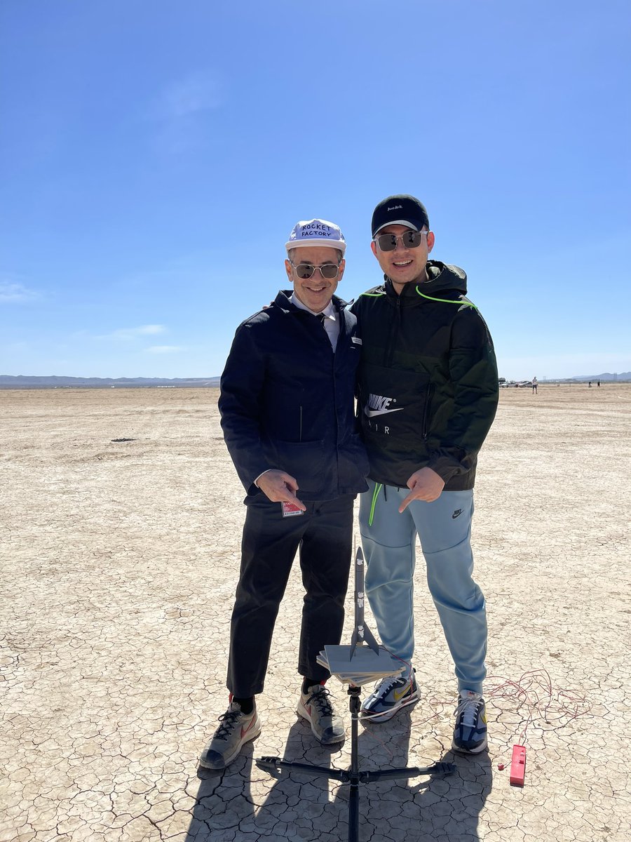 Harryleemedia's tweet photo. Big thanks to @tom_sachs. What an amazing experience with @tsrocketfactory. Luck to have a chance to be an astronaut 👨‍🚀 and launched my own rocket 🚀 #tothemoon https://t.co/GjowHlFfaM