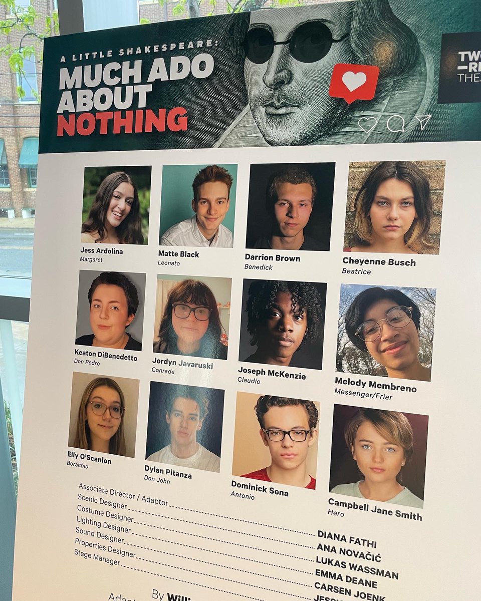 rbr_LibraryMC's tweet photo. Get your tix now to see these talented Bucs perform & work backstage on this great show. Kate Cordaro continues to amaze me with her dedication to @TwoRiverTheater and incredible theatre educ opportunities for young people. #rockstar #littleshakes #muchadoaboutnothing #rbrbucs https://t.co/MhqkpaiMuk