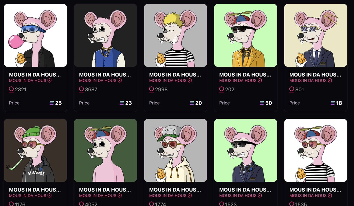 NFTBruv's tweet photo. Hi @playmatejaylene do you own @MousInDaHous yet?
I feel like the ones with the Pink Fur/base would fit your vibe 🥰
#Solana #SolanaNFTS #NFTS #NFT #NFTCommunity #NFTCollection #MagicEden #MousInDaHous #MIDH #44Street https://t.co/8VWLQosGfg