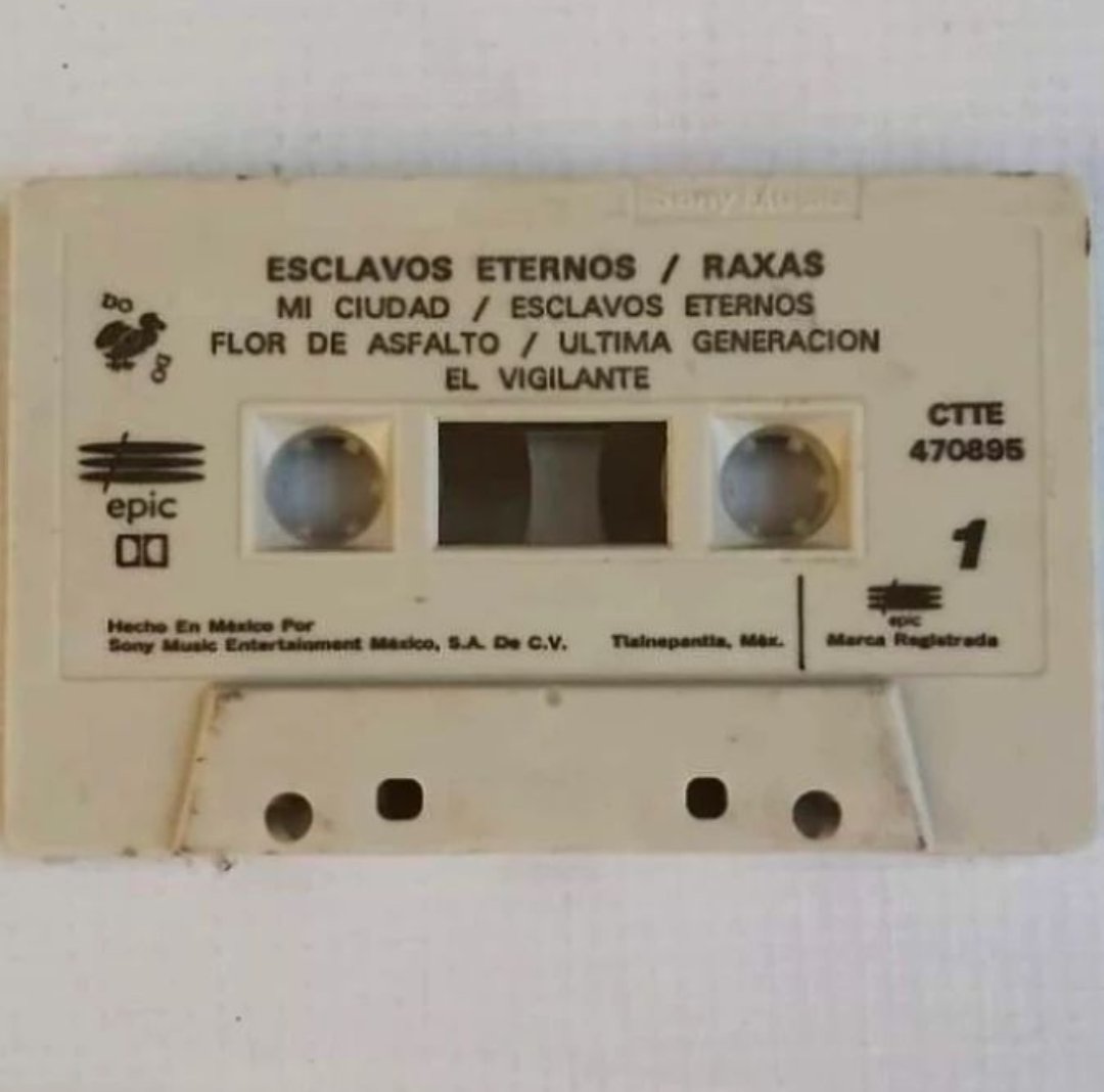 metalero_museo's tweet photo. Raxas/Esclavos Eternos/Cassette/1994/DoDo #raxas #museodelheavymetalmexicano https://t.co/V2EqARA2I9