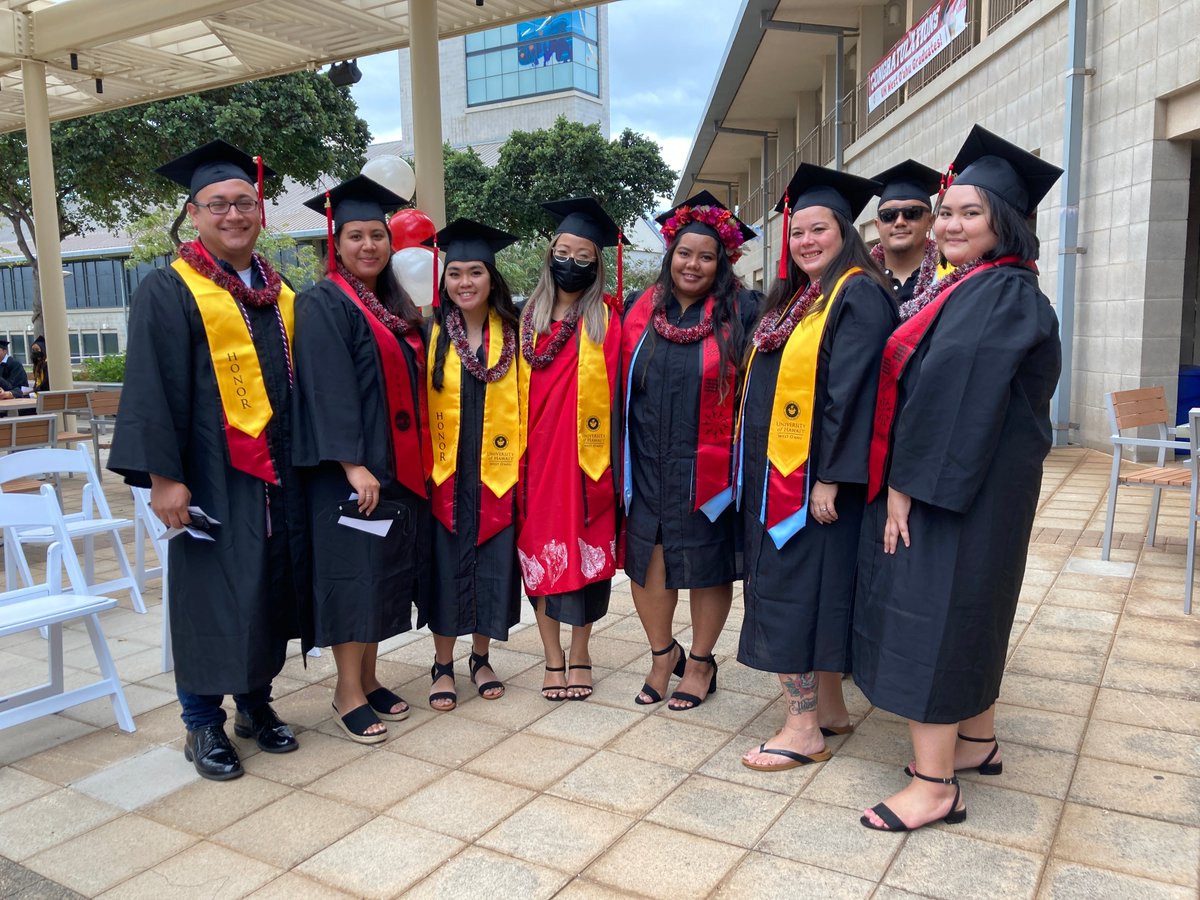 UHWestOahu's tweet photo. Congratulations to our #uhwestoahu spring 2022 graduates and a big mahalo to all those who helped make today’s morning ceremony a success! #spring2022commencement #uhohana #uhwo #congratspueo https://t.co/8v5GZ7mkuJ