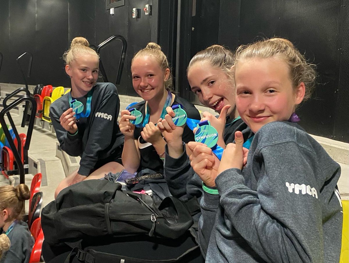 Gymfusion was a blast! What a great day at the Copperbox arena at the Olympic Park, London. All performed wonderfully in our ‘inspiration’ themed routine. All a real credit to the club &amp; making all of us at ESA very proud <a href="/YMCAEastSurrey/">YMCA East Surrey</a> #gymfusion #london #gymnastics #acro