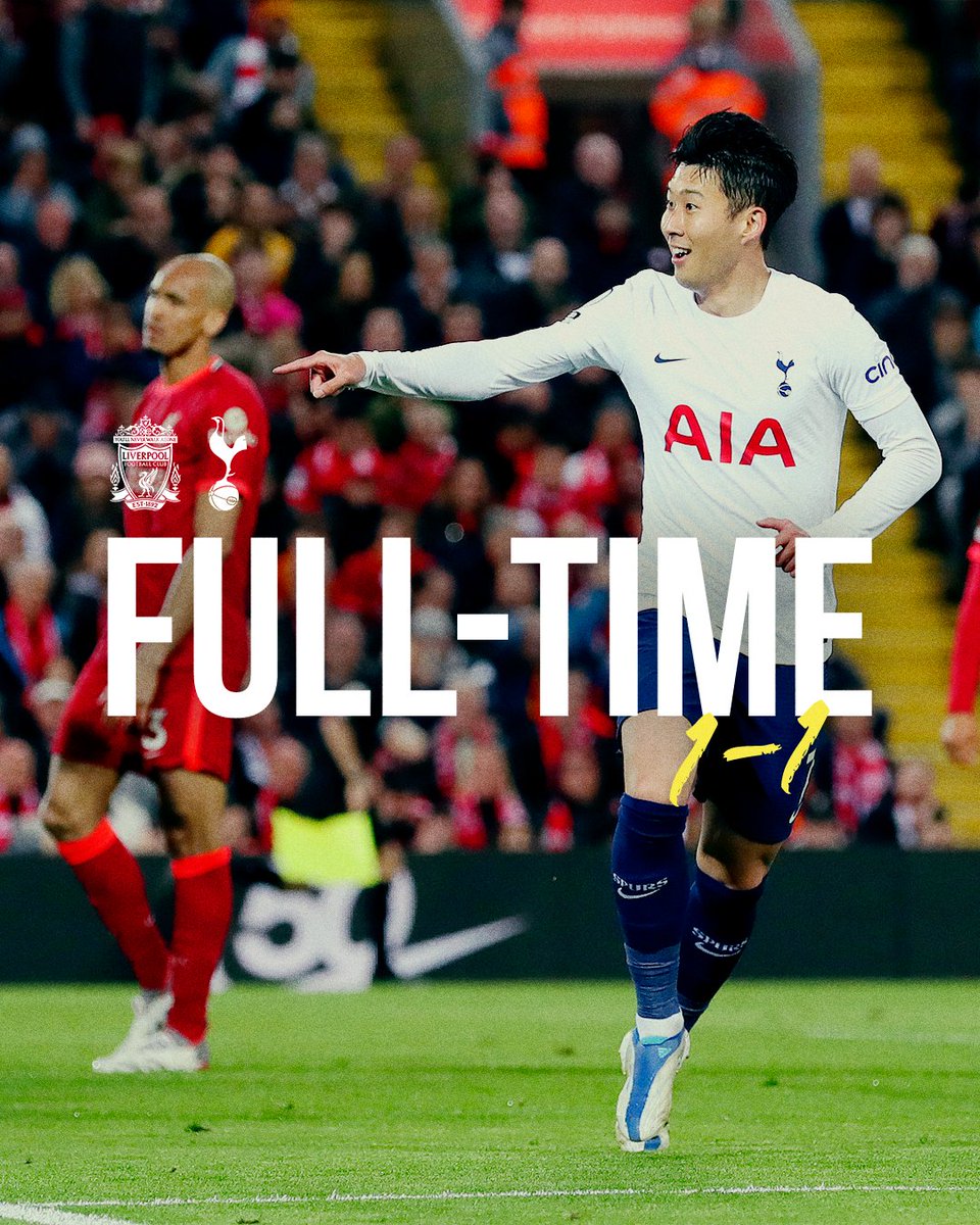 SpursOfficial's tweet photo. We left it all out there.

The points are shared at Anfield. https://t.co/NVlok5cCGn