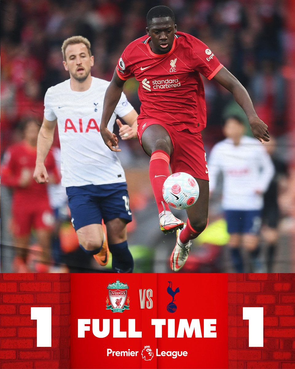 It ends in a draw at Anfield.

#LIVTOT