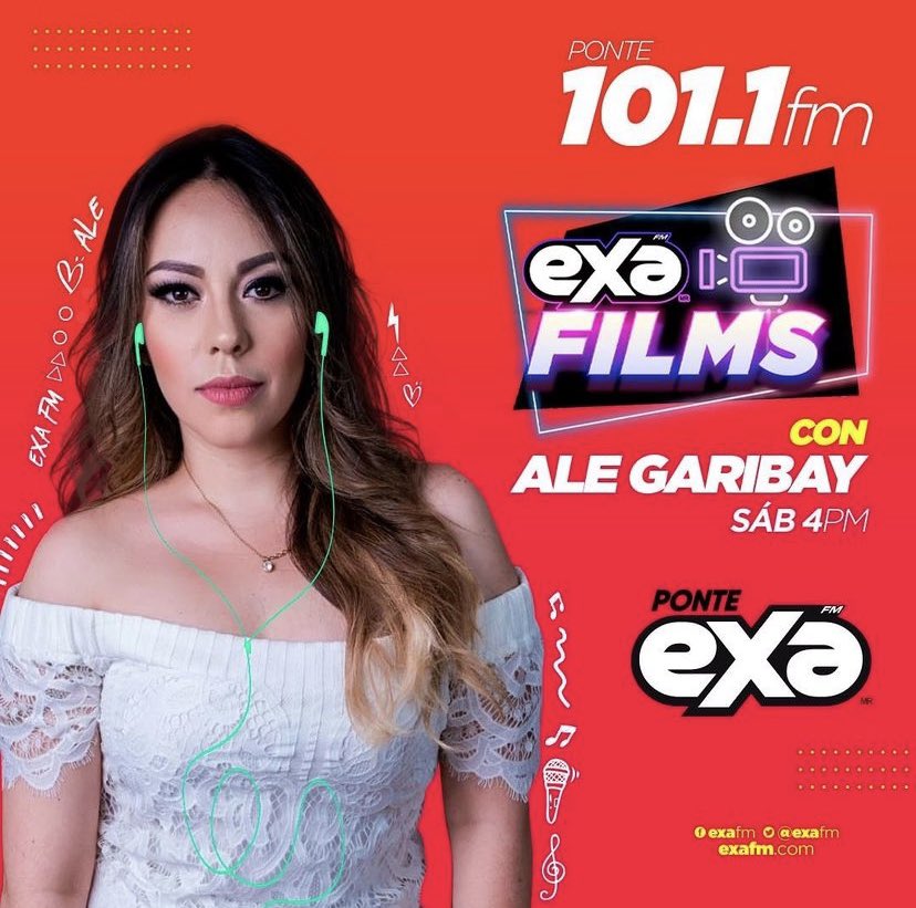 ExaGuadalajara's tweet photo. Los sábados son de #ExaFilms 🎬🎥 con @AleGaribayB 🧡✨ ponte de 4 a 5pm por el 101.1fm 🍿 #entodaspartes #ponteexa https://t.co/YpUcz9BLfq