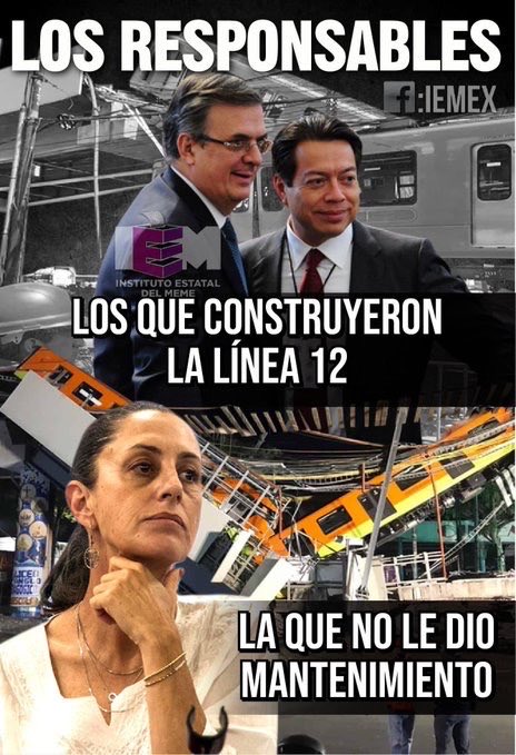 alfredocascer's tweet photo. Aunque los tres son responsables de la tragedia de la Línea 12, dos de ellos quieren ser los próximos candidatos por Morena a la presidencia, les pregunto, votarían por ellos? ⁦@Claudiashein⁩ y ⁦@m_ebrard⁩ https://t.co/P4sK8S8su6
