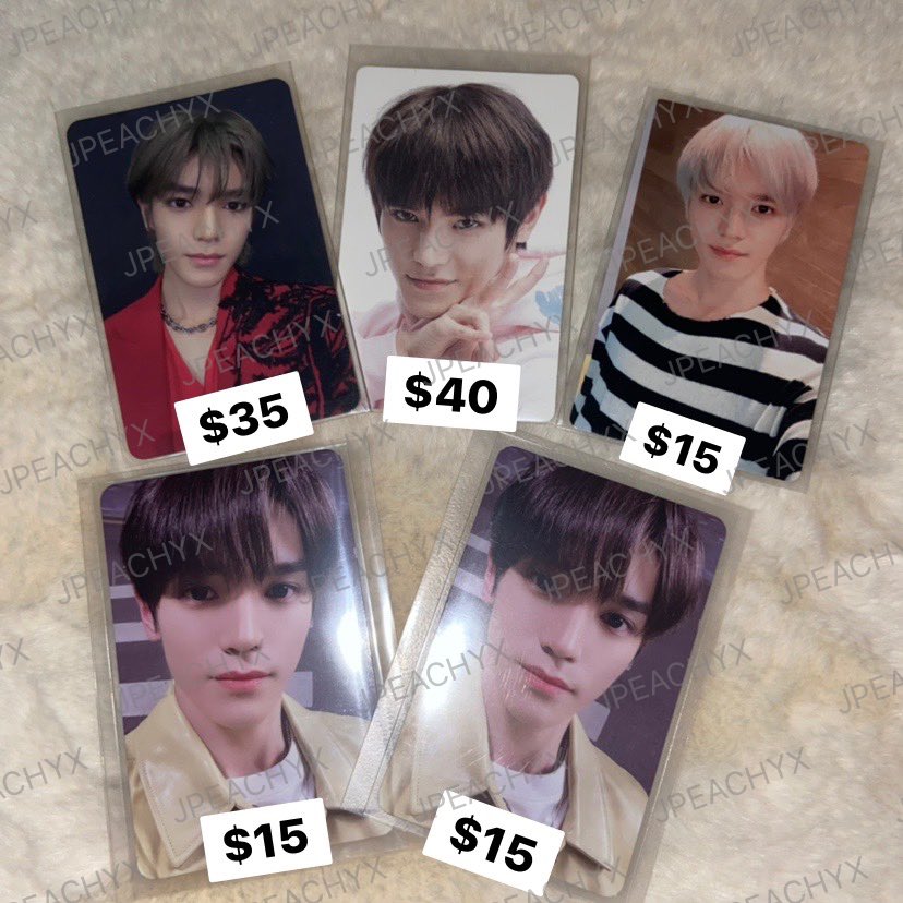 [ WTS ] 💚
TAEYONG  PHOTOCARD

KHINO DEPARTURE
1ST ANV 
NCT2020 WITHFANS PT.2
SELFIE NCT2021 UNIVERSE ID CARD + PHOTO SET 

✅✅✅
✅✅🤍

( NOT INCLUDE SHIPPING FEE )

✈️WW SHIPPING
💌DM