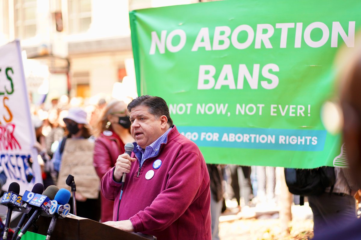 JBPritzker's tweet image. The government doesn't belong in your doctor's office. Period.

Millions of people across the country, across Illinois, and right here at today's rally are scared and disgusted.

In Illinois, you're safe. And we're going to make sure it stays that way.