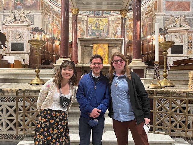 SMCA_Chaplaincy's tweet photo. Visited the SantโEgidio community to learn about their service to assist the homeless community and immigrants in Italy ๐ Thank you to Francisco for sharing your work with us @CAFOD #StepIntoTheGap @santegidionews https://t.co/H6Q10Wk3sX
