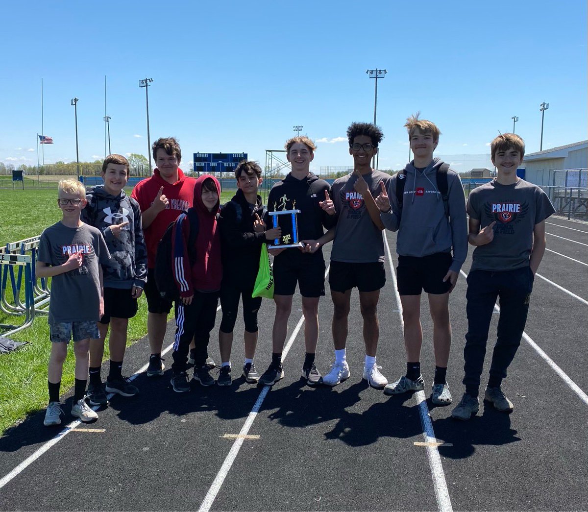 Clinton Prairie JH Track tweet media