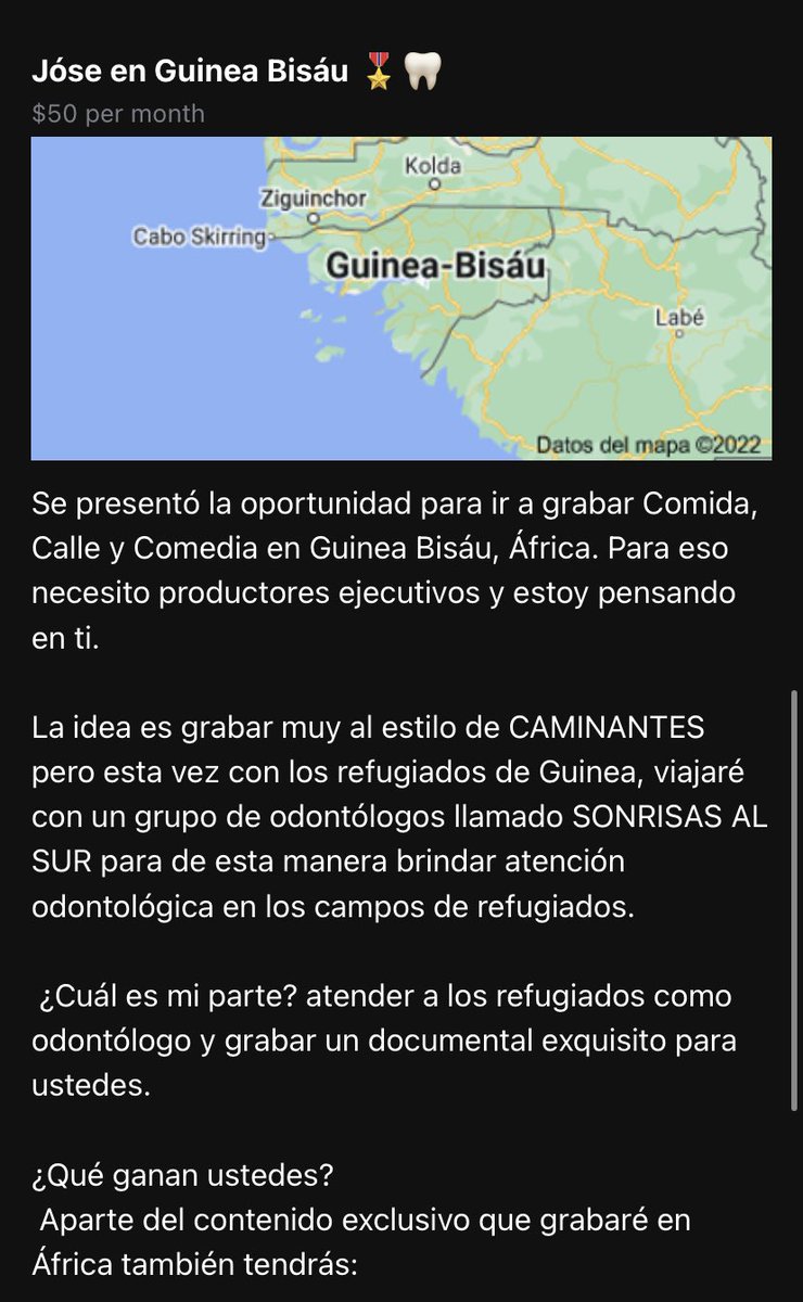 JoseRGuzman's tweet photo. Importante esto.
Grabar con los refugiados de Guinea en África y además atenderlos como odontólogo. 

Tu dinero aquí > https://t.co/Iiltx4tBka https://t.co/nLE40JgGse