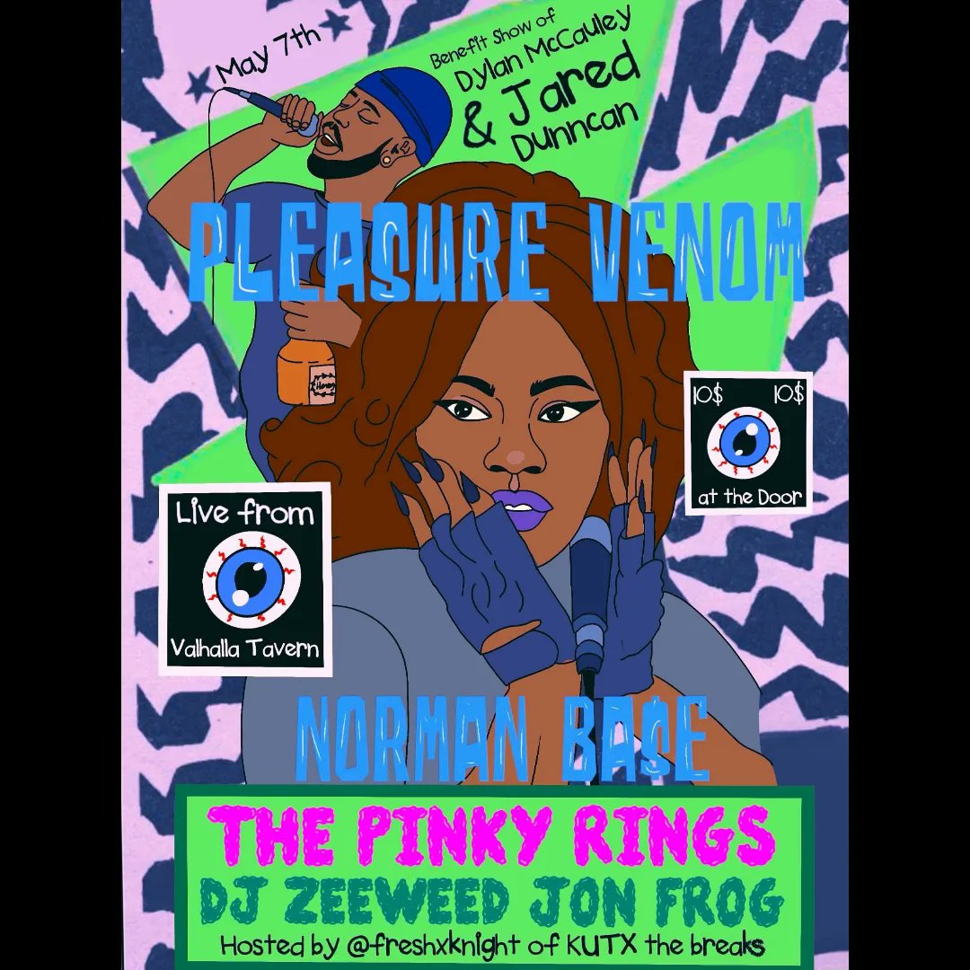 PleasureVenom's tweet photo. ๐ธ๐คBENEFIT SHOW TONIGHT #valhallatavern playing at 12:40am!โก๐ค๐ค๐พwith #thepinkyrings #normanbase #djzeeweed #jonfrog โก๐ค๐ธ๐ค๐พ
Poster by @187NormanBase โฌ๏ธโก https://t.co/vJ8FQkxtMG