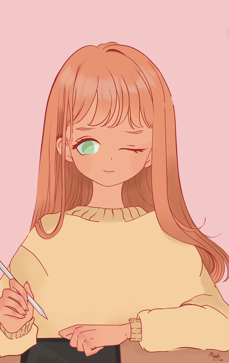 PloobNFT's tweet photo. Been trying different styles and it's time to retire my very first self portrait when I first starting drawing electronically 😊. 

#NFT #NewProfilePic https://t.co/x5ATt76XQy