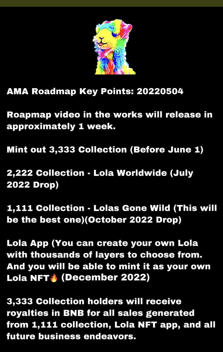 BampyBull's tweet photo. 🚨3 Lola NFT Giveaway🚨Must follow @BruceLy29976370 @Safemoon_Demon @ProjectLolaNFT ✅Like ✅Retweet ✅Tag 2 friends If you win 🚨you friends win one🚨 You don’t want to miss out on Lola🔥🔥🔥Ends in 24 hrs #NFTCommunity #NFTGiveaway #SAFEMOONARMY #NFTKEYS #ExploreNFT.app https://t.co/S7tMCHFZRQ