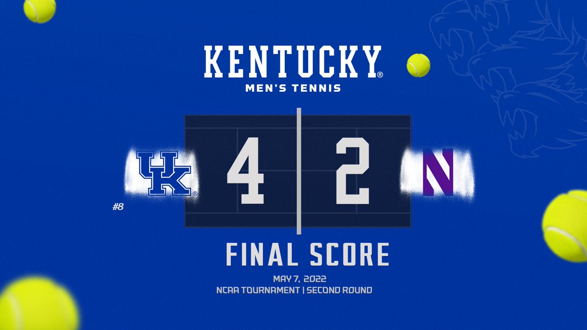 UKMensTennis's tweet photo. NOT DONE YET!!

Joshua Lapadat clinches it for Kentucky, sending the Wildcats to the Sweet 16 for the first time since 2014!

#GoBigBlue x #UKRising https://t.co/VMJs6EijA5