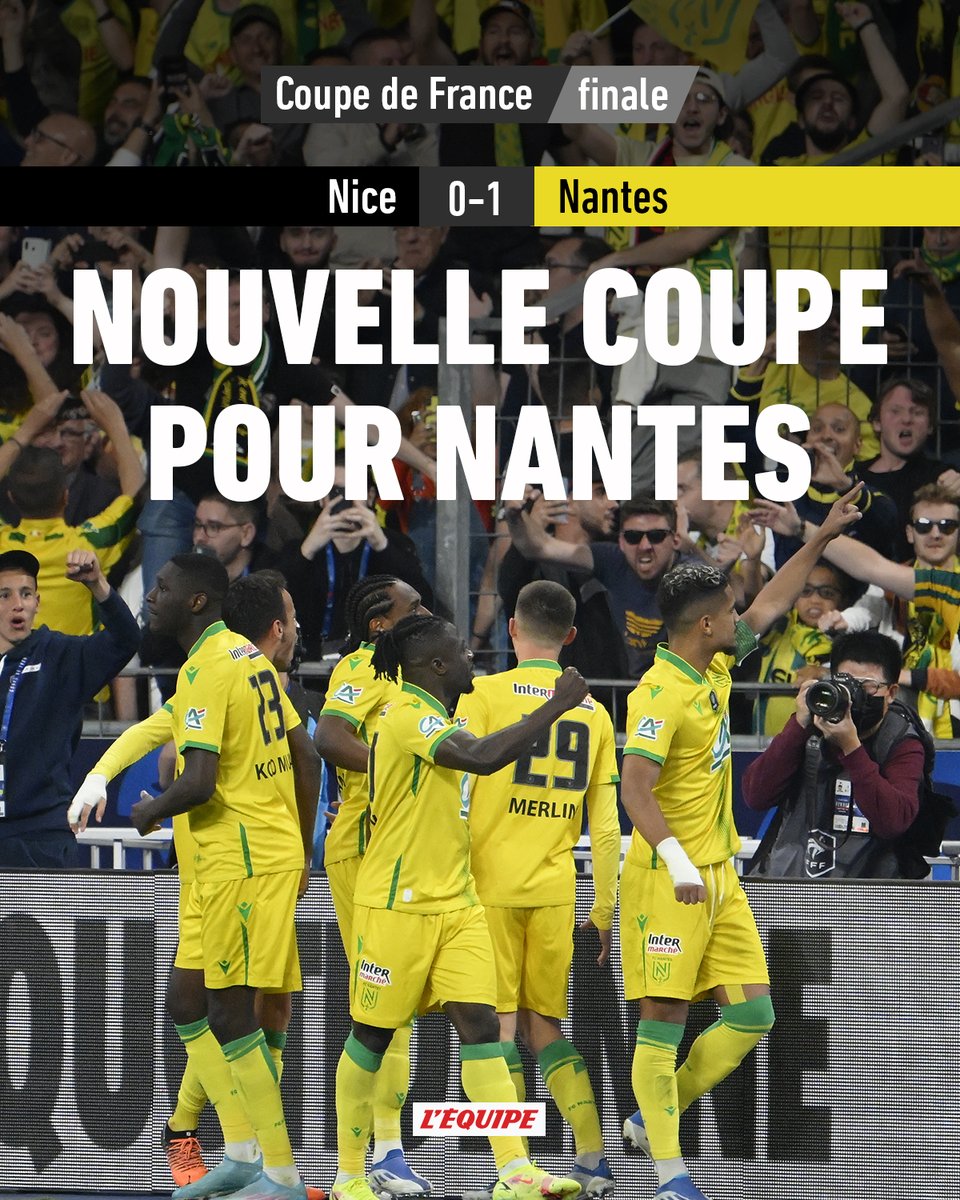 lequipe's tweet photo. La quatrième Coupe de France de leur histoire > https://t.co/E3OJp930cy https://t.co/wBtuWBcs7n