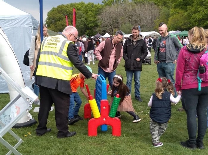 Members of the FiTC team from both ends of the county took the opportunity of this recent bank holiday to enjoy a day out at two community events - Yateley's May fayre and St Mary's church fayre in Portsmouth with the latter supported by <a href="/OrderWomen/">Order of Women Freemasons</a>