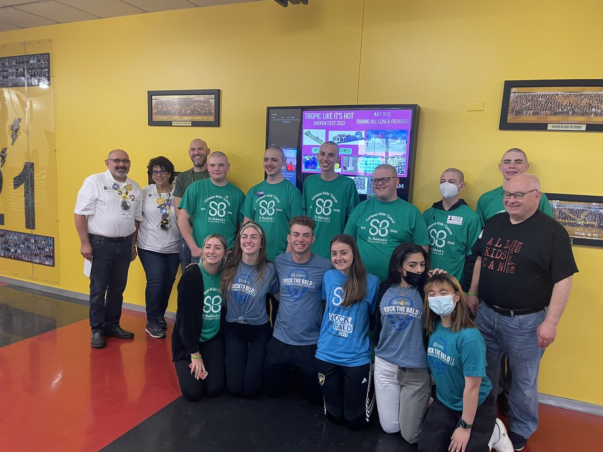 Once again thank you to everyone who helped organize and put on the Saint Baldrick’s event during second hour on Friday. The collective team effort helped raise over $6000 to be donated for cancer research. Thank you so much for always thinking of others.