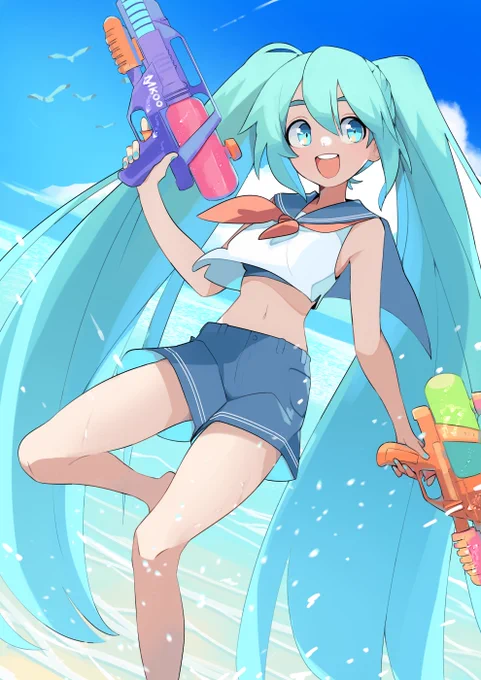 beach hatsune miku 