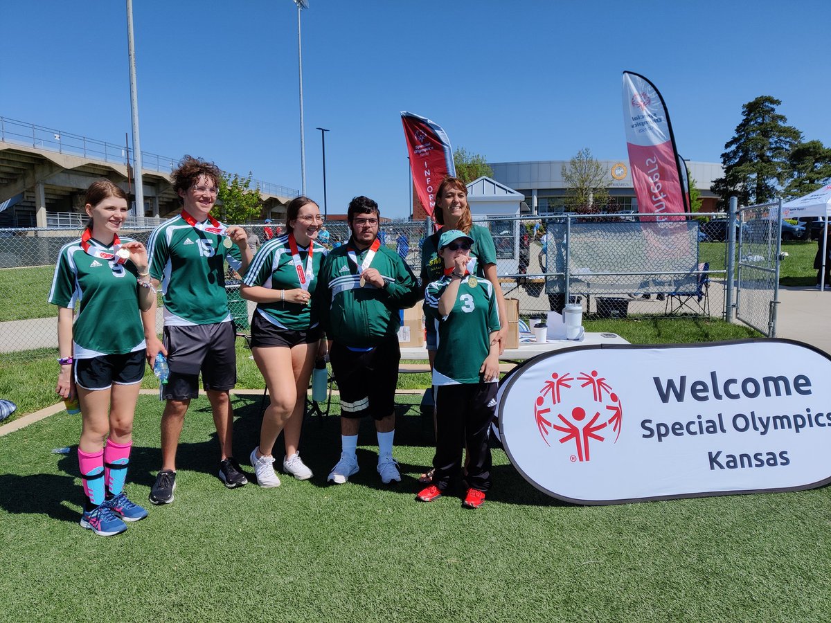 A crazy busy day with Special Olympics. Our Unified 2A team took home gold!