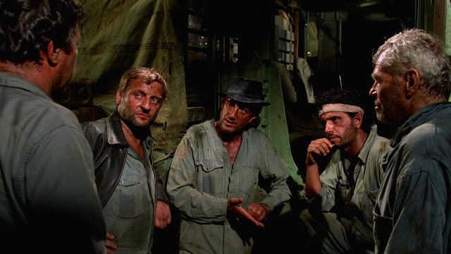 Sorcerer (1977) is a slick and mean-spirited thriller about four desperate men hired to drive highly unstable explosives to an oil well deep in the jungle.