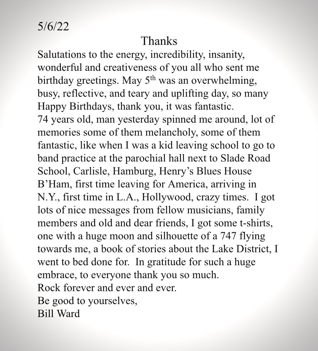 billwarddrums's tweet photo. THANK YOU. https://t.co/caELCRRFMQ