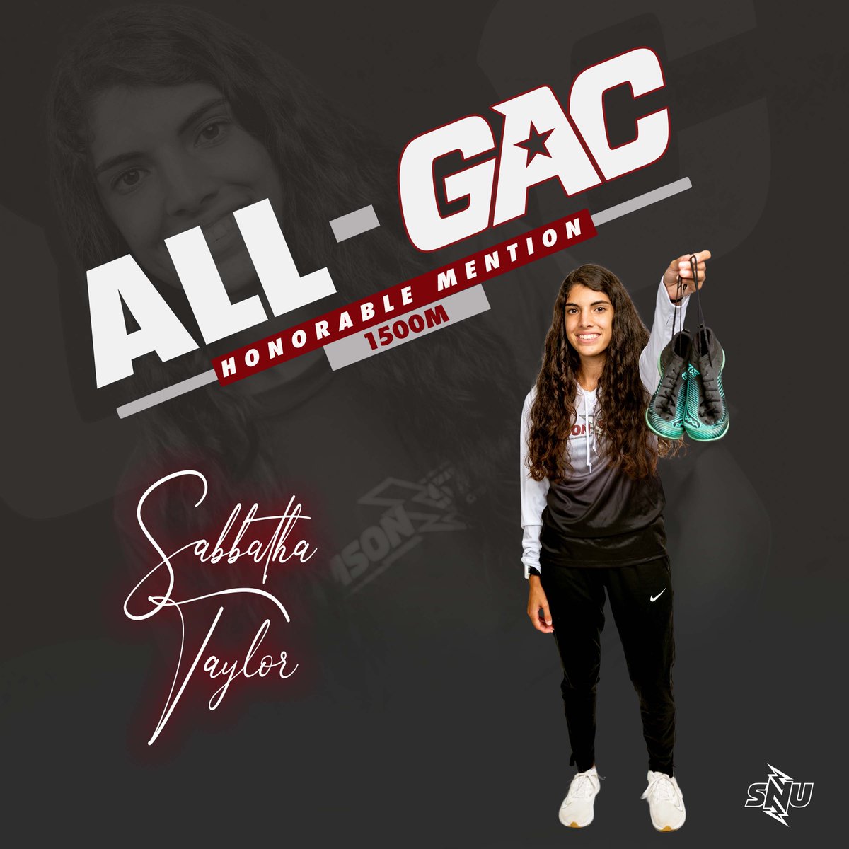 SNU_XCTrack's tweet photo. Honors on honors... 👏

Congrats to Scott Lynch, Morgan James, and Sabbatha Taylor for receiving All-GAC Honorable Mention!

#BoltsUp⚡️ https://t.co/z4YJqYw7rT