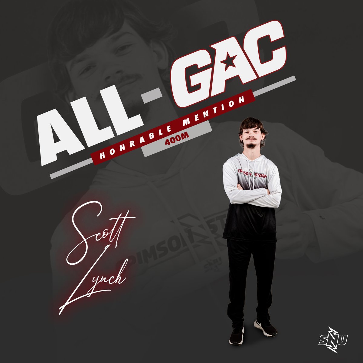 SNU_XCTrack's tweet photo. Honors on honors... 👏

Congrats to Scott Lynch, Morgan James, and Sabbatha Taylor for receiving All-GAC Honorable Mention!

#BoltsUp⚡️ https://t.co/z4YJqYw7rT