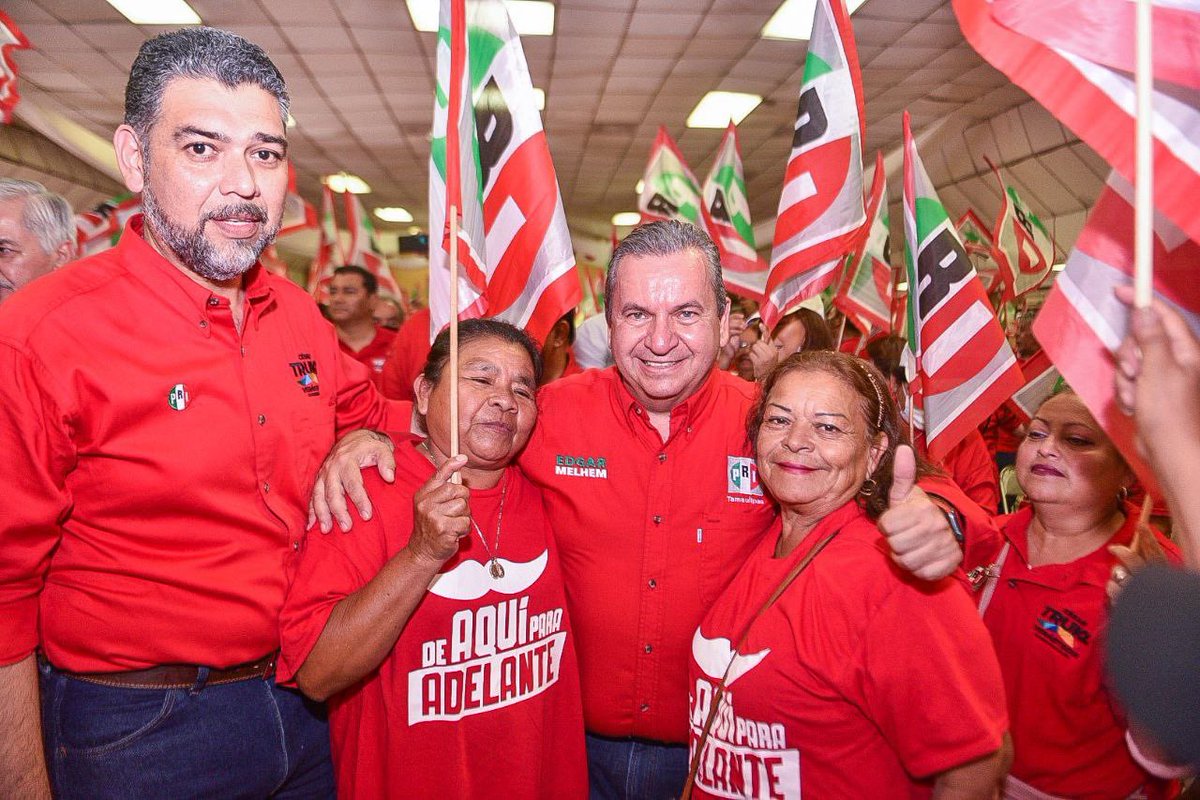 edgarmelhem's tweet photo. ¡Cerramos un excelente sábado! #Matamoros es grande gracias a la raza priísta que jala con fuerza. 🔴 En las buenas y en las malas, en el PRI: ¡Vamos juntos y ganamos juntos! Todos a votar por el PRI. #DeAquíParaAdelante https://t.co/X2fNflKwfL