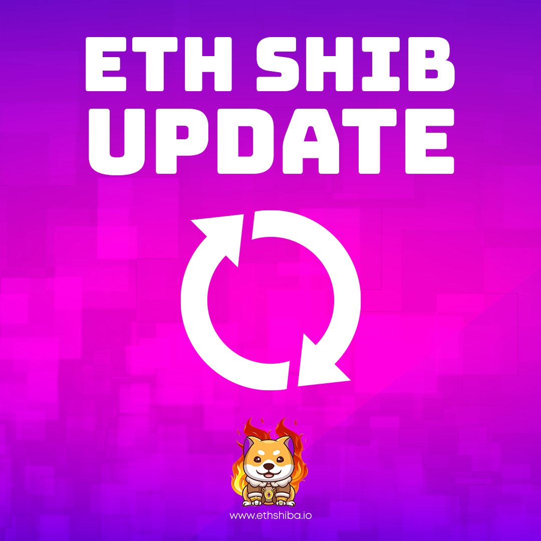 eth_shiba's tweet photo. ** ETHSHIB UPDATE - 7 Week **

✅ 2 CEX Listings live @DigiFinex @p2pb2b
✅ 2.2 Billion $SHIB Burnt 🔥🔥
✅ Our own BSC<>ERC Bridge live
✅ New DApp now live
✅ 118 ETH paid in rewards
✅ New website live
👉 @ShibaSwap 
👉 NFT Collection
👉 P2E Game https://t.co/nUDXNz3Egq