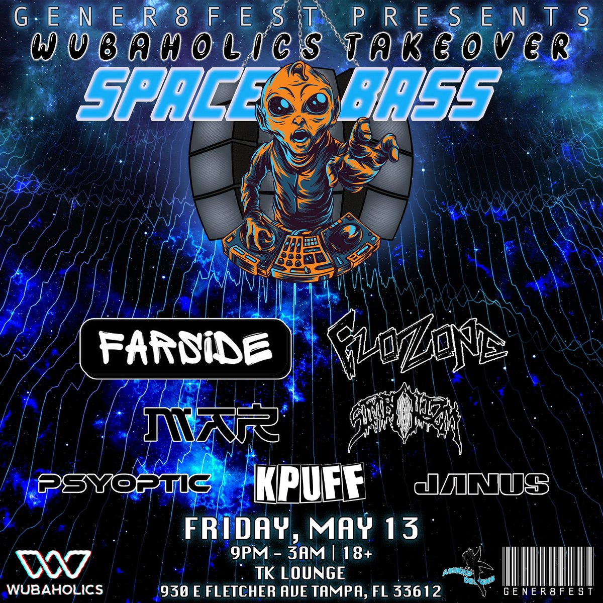 SiMBOLiZM's tweet photo. Less than a week away this TX boi is flying out to Tampa for this MASSIVE @Gener8Fest - @wubaholics takeover!

Yeehaw mother fuckers 🤭👽🛸

Featuring @howfarside X @flozonebass X @MAR_themartian X @PsyopticMusic &amp; more!!!
⬇️🌀TIX🌀⬇️
https://t.co/8TkKQwkSHM https://t.co/I0Qm9RGHLG
