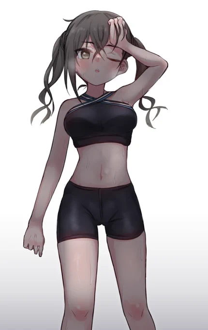 あきらちゃんのレッスン着いいよね…っていう絵 