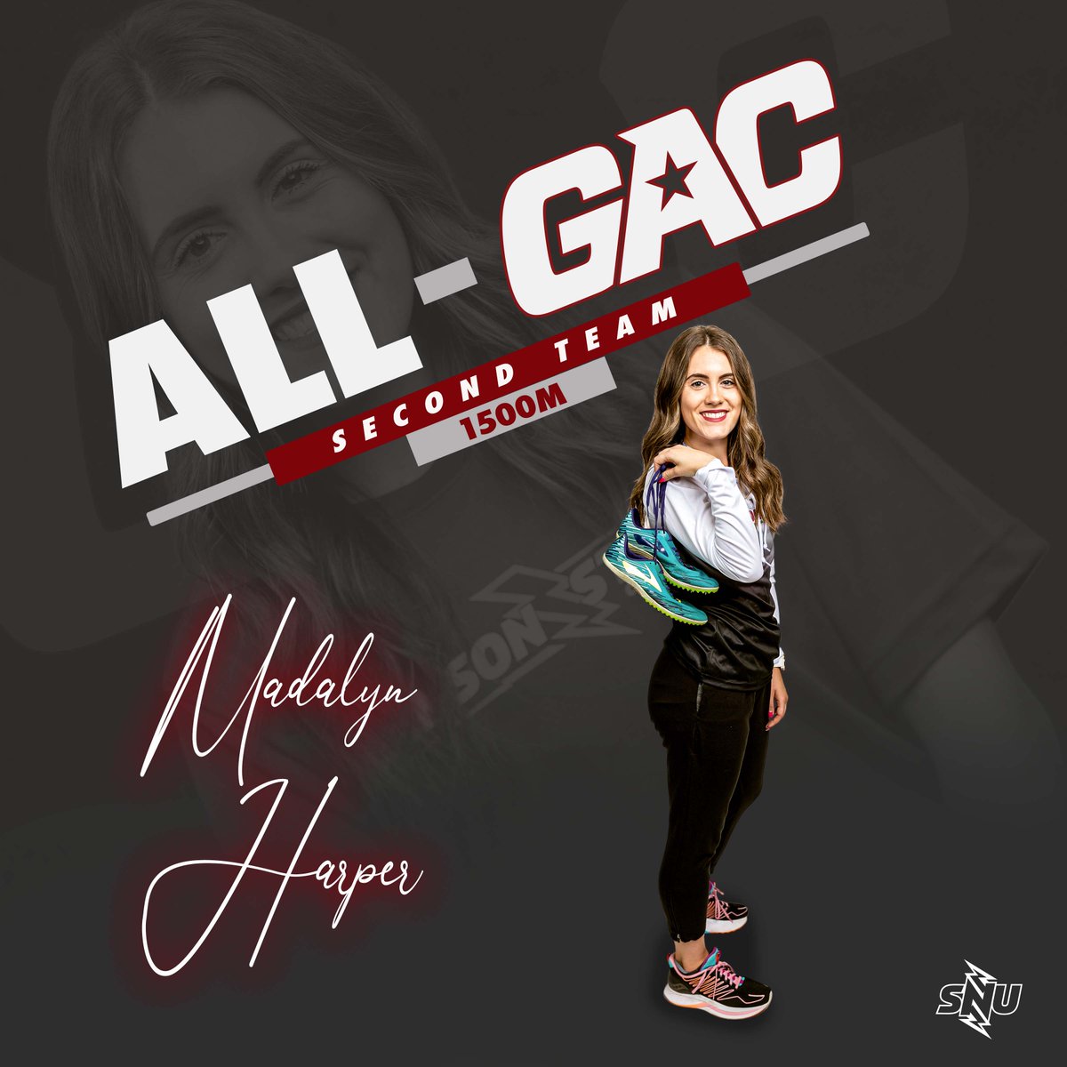SNU_XCTrack's tweet photo. Too fast to handle! 🔥

Round of applause for Madalyn Harper and Megan Wortmann for being named to the All-GAC Second Team!

#BoltsUp⚡️ https://t.co/SHEZ5U1rwb