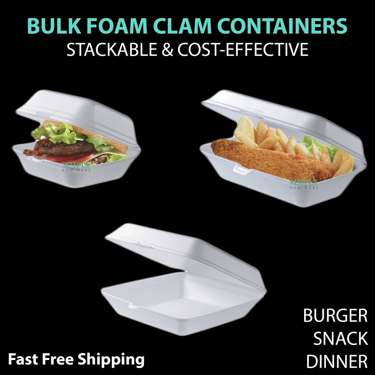 SimplyHomeware's tweet image. This bulk range of premium expanded polystyrene (EPS) foam clam containers is popular with all takeaways, kebab shops, and fast. 
simplyhomeware.com.au/products/foam-…
#TakeAwayContainers #TakeAwayBurgerBoxes #BurgerBoxes #SnackPlates #DinnerakeAwayContainers