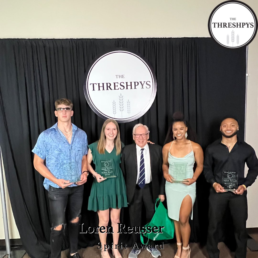 ThreshersSports's tweet photo. Our Loren Reusser Spirit Award winners are: 

Michael Cech
Bethany Regehr
Kalyn Corley
Denzel Dixon

#RollOn #WeAreThreshers https://t.co/QpsJIM6HiL