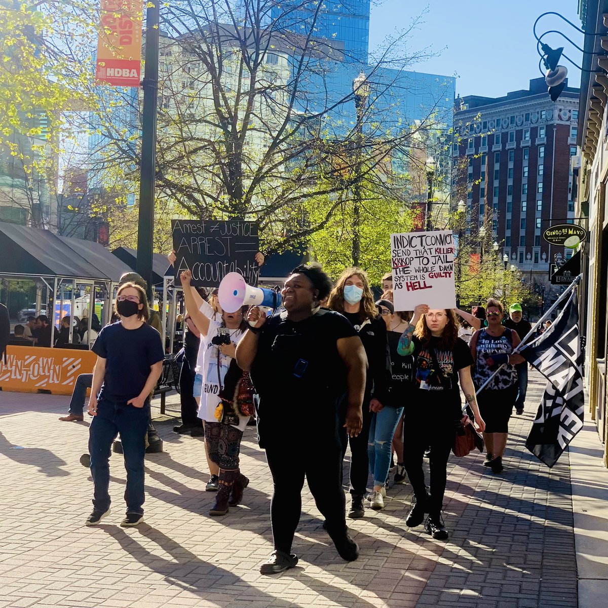 AFTPGR's tweet photo. Thank you to everyone that came out today as we marched to the Kent County Prosecutor’s office as we continue to demand justice for Patrick Lyoya. https://t.co/iG1wD2mI40