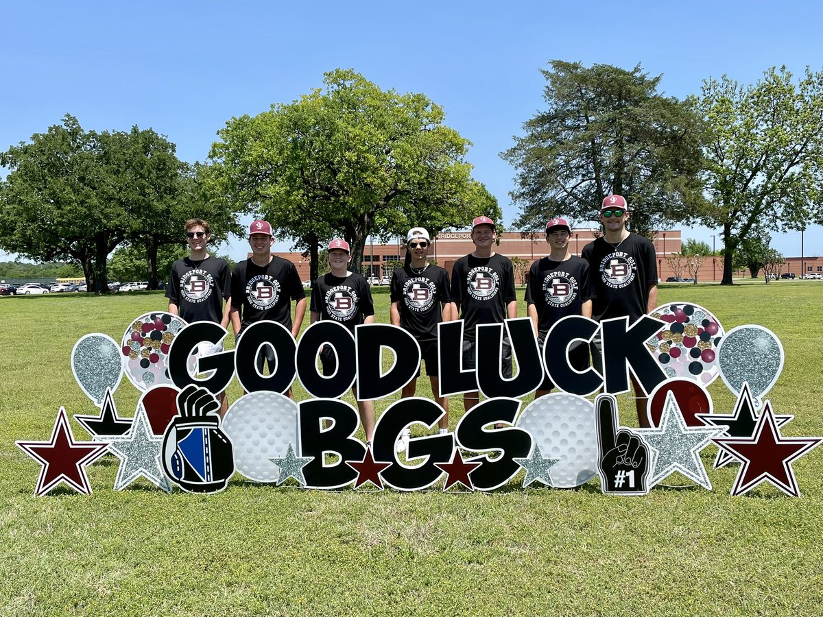We had a great send off for the Bridgeport Golf Squad. We want to all wish the luck at STATE!  #maroonpride