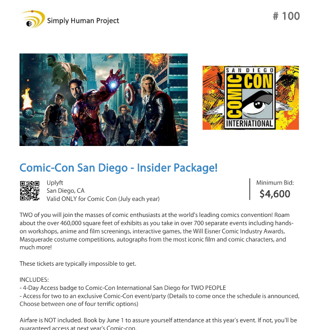 simplyhumanproj's tweet photo. Be a Comic Con Insider with Tickets &amp; After Party Access!

Simply Human Project 2022 auction. Bidding starts tomorrow!

https://t.co/TrUnQVz3FV

@TwitterGaming  #ComicCon #gaming #nonprofits https://t.co/7bJSnSm83i