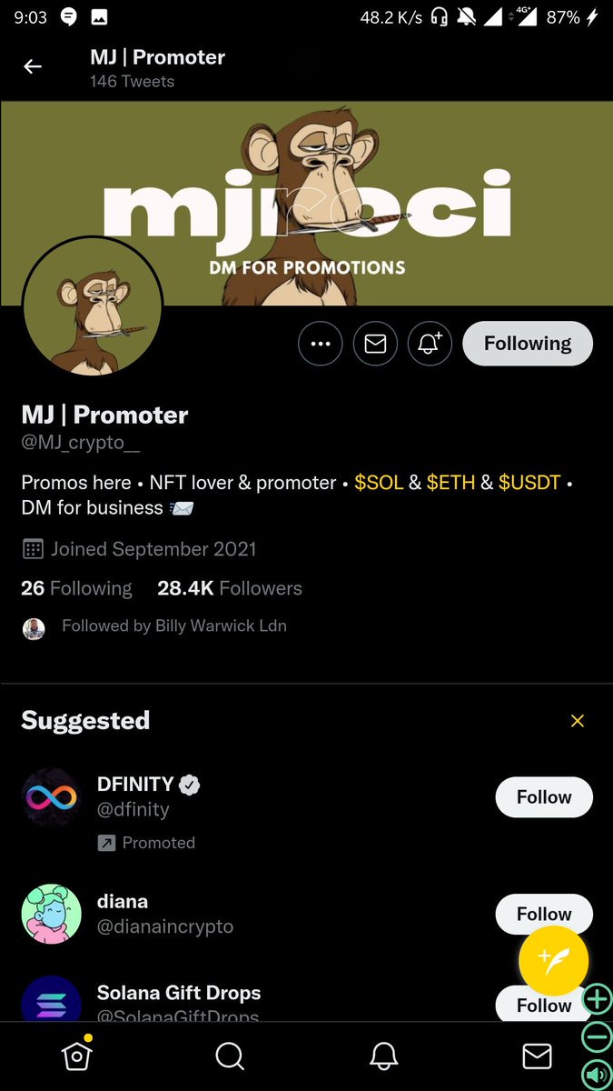 Falll_n0's tweet photo. @MJ_crypto__ Done https://t.co/GnYGkFab0a