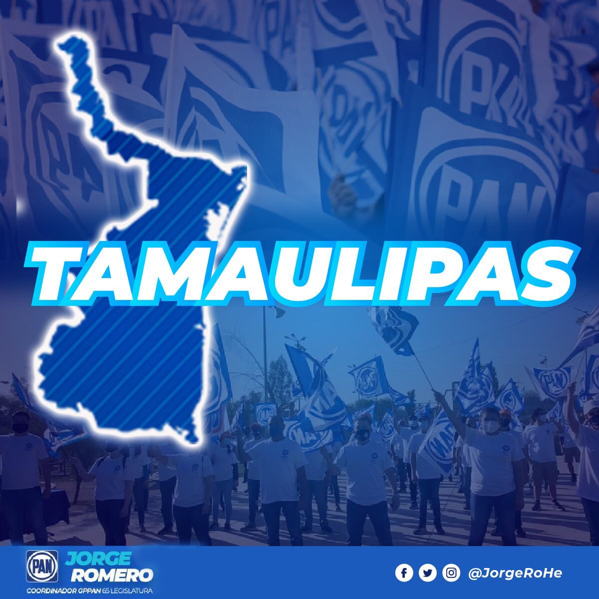 JorgeRoHe's tweet photo. Las y los tamaulipecos quieren vivir en paz, con desarrollo y bienestar para sus familias. 

La mejor propuesta de gobierno para seguir con los buenos resultados es con César "Truko" @TrucoVerastegui.

#VaPorTamaulipas
#DefendamosTamaulipas
#TampsconTruko https://t.co/xOyUtQN8Db