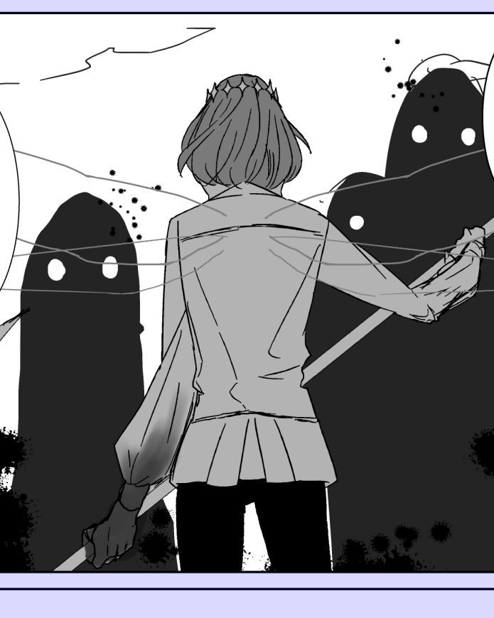 オベの描きたかったシーンまで進んだので謎の達成感。まだまだ終わらないのでもう慣れないことはせずに一旦描き切ることを目指します。 