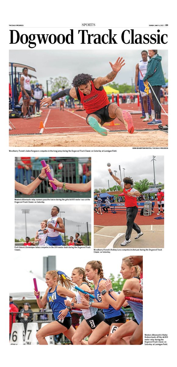 CvilleVarsity's tweet photo. Coming in Sunday's @DailyProgress, a @DogwoodTrack photo page. https://t.co/Iml1U7L1xu